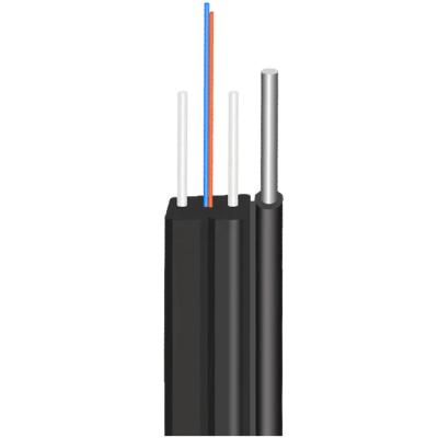 Parte externa dentro do cabo pendente de FTTH, cabo de fio de aço FRP do revestimento de LSZH KFRP G652