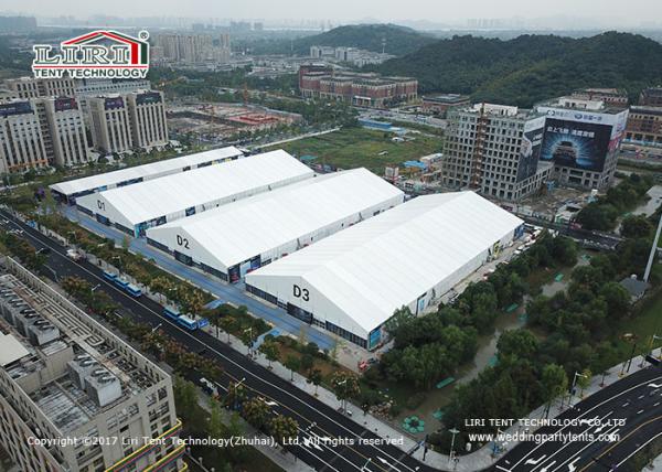 Aluminium Frame Huge Outdoor Tents For Parties / Wedding With Transparent PVC Roof