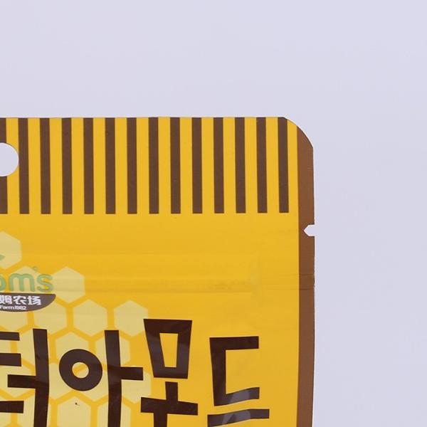 Standing Up Food Packaging Bags With Zipper Gravure Printing Custom Thickness