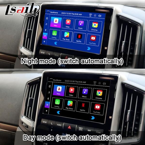 Lsailt 8+128GB Android Инфоразвлекательный интерфейс для Land Cruiser 2013-2021 LC200 с беспроводным CarPlay, NetFlix, YouTube