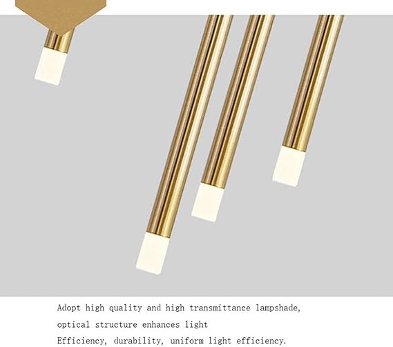 Коммерческая современная длинная висящая люстра золотая или черная отделка