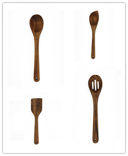 Olive Kitchen Wooden Utensils Shovel Kitchenware Mixing Spoon Set