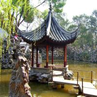 Belvédère en bois de la pergola 3.2m d'hexagone chinois en bois extérieur fait main de pavillon