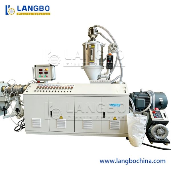 HDPE Pipe Production Line With High Torque Single Screw Extruder