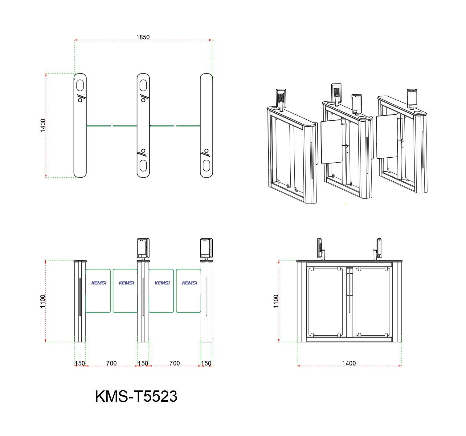 Speed Gate For Amusement Park And Scenic Spot Ticketing System