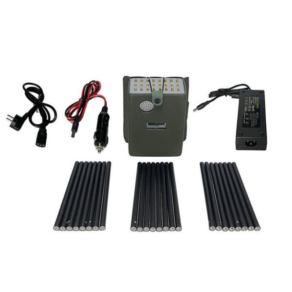 24 Antennans Signal Jammer Blocking WIFI 6E Mobile Phone 2G 3G 4G 5G GPS WIFI UHF VHF RF LOJACK Signals