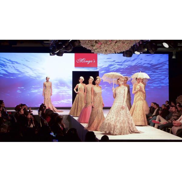 Indoor Full Color P3.91 Led Stage Backdrop Screen  64x64 Pixels Video Wall