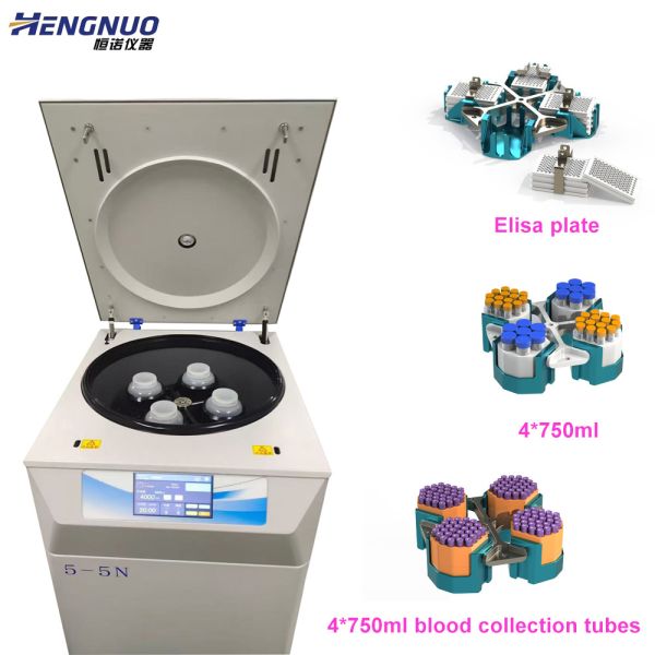 4x1000ml High Capacity Centrifuge Laboratory Floor Standing Centrifuge Precise Speed