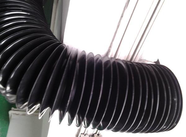 dust protective bellows made with metal frame +PVC +fiber cloth cover  for scissor lift post lift