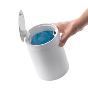 1.5L de aço inoxidável Mini Lixeira de escritório Com Pressão Abre a tampa Seleç