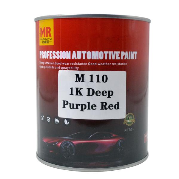 M110 Rojo Púrpura Profundo 1K Pintura de automóviles Revestimiento líquido Pintura de acabado automotriz