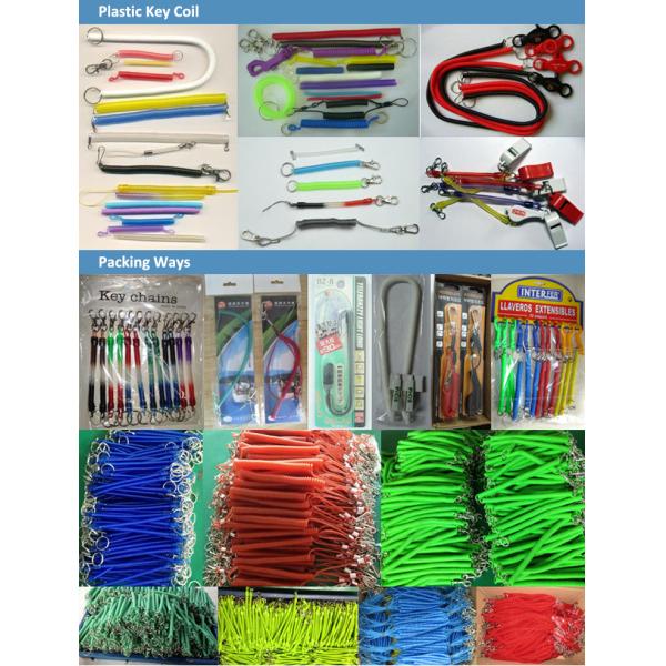 Spiral Clip Pen Coils W/Phone Short Strap on Each Ends Black Color 10mm Width