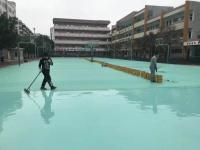 Silicon Pu Sport Court Flooring Multi Purpose Antifade Outdoor Sports Surfaces