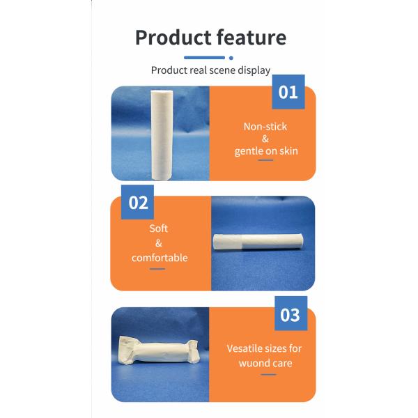 Hot Sales Professional Supplier of Medical Consumables Cut-edge Gauze Bandage Gauze Roll Non-sterile