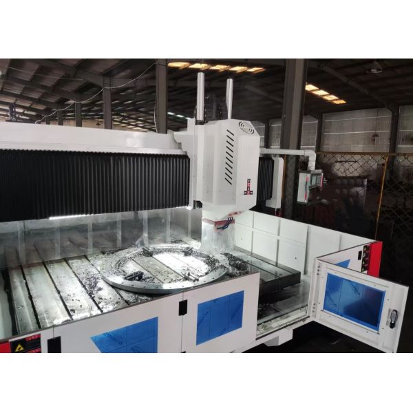 Robust CNC Plate Drilling Machine 6000x6000mm Workpiece Size And 22 Kw Servo Spindle Motor
