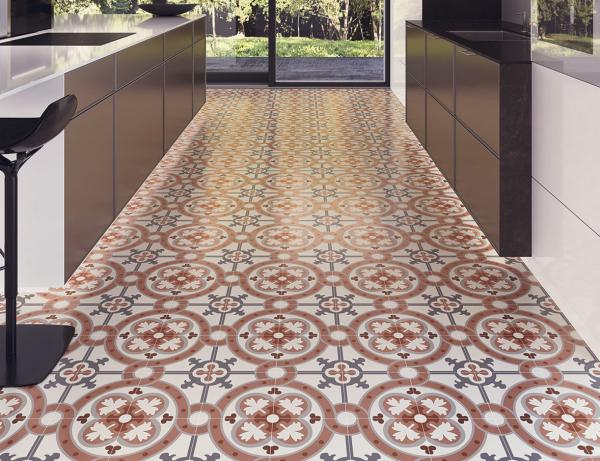 200x200mm Red Porcelain Floor Tile 8.5mm Thickness