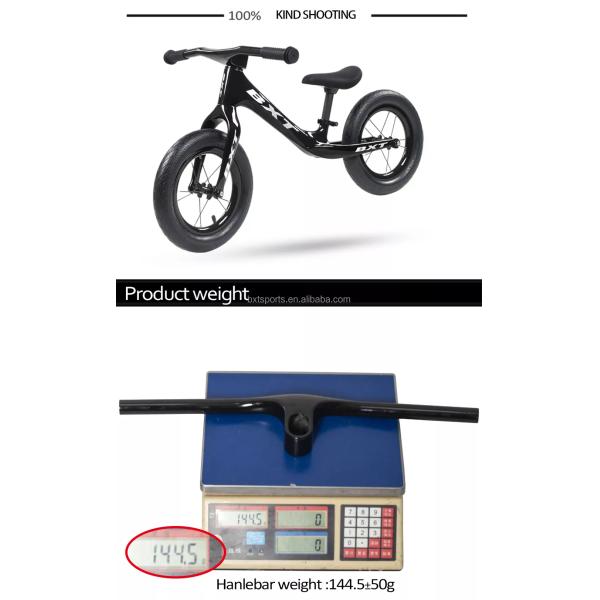 Дети волокна T800 углерода плоско велосипед интегрированная ширина 500mm Handlebar