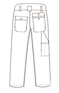 Lightweight 245g Mechanic Work Pants , Wear Resistant Mens Work trousers