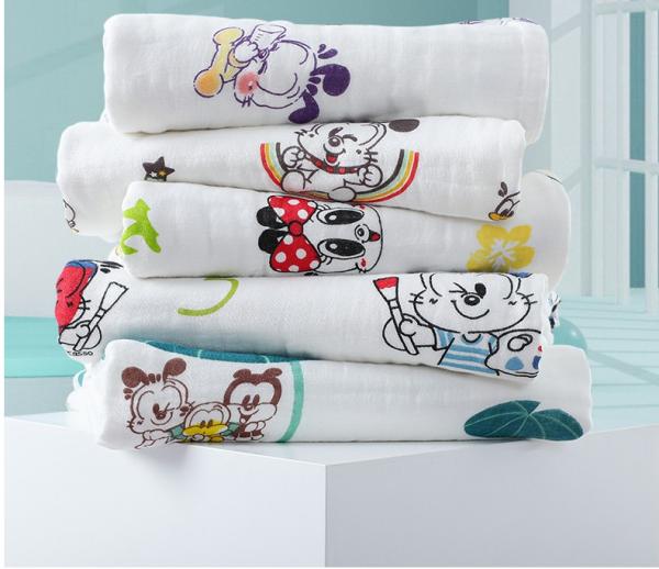 A cópia animal o crepe tecido imprimiu confortável macio de Gauze Fabric 100m/rolo