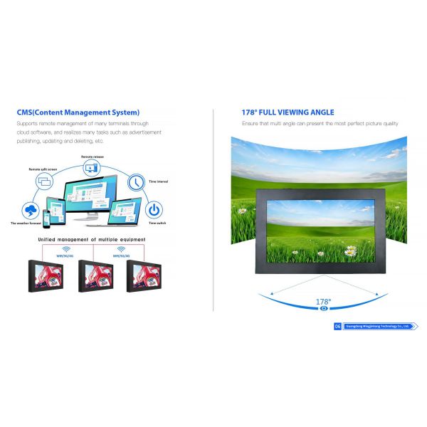 MJK 43 Inch Wall Mount Indoor/Outdoor LCD Digital Poster Touch Screen Animation OEM Customizable Elevator Advertising Display