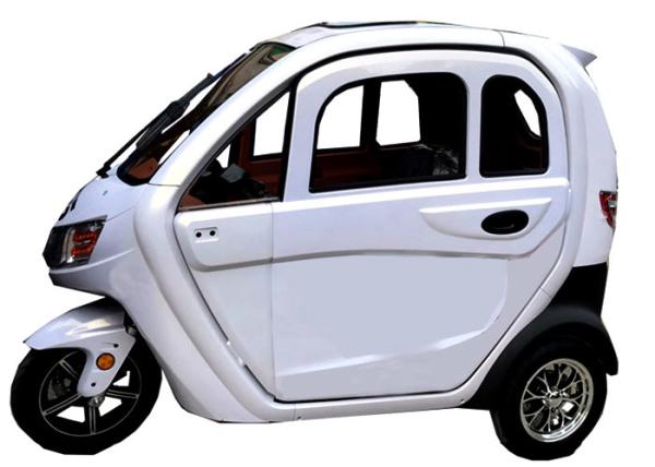 Aluminium Wheel 60V 1200W Electric Passenger Tricycle