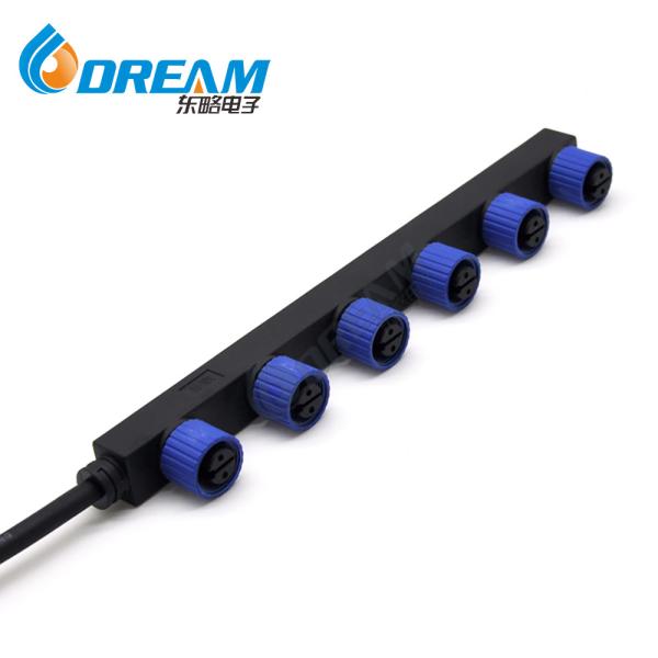 DTEAM-START 1 to 6 M15 LED street light module standard male female cable splitte