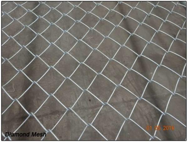 chain link temporary construction fence panels 6FT X 10F Mesh 2 3/8  x 2 3/8 ( 60mm x 60mm ) x 12 gauge wire