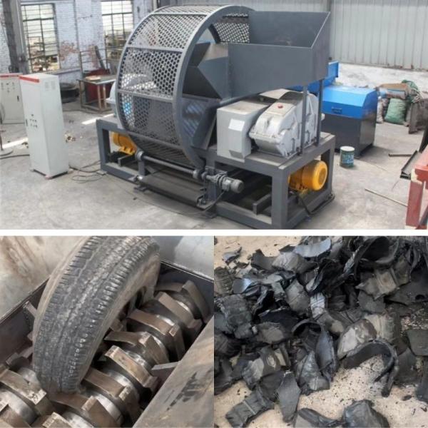 Vertical Structure Old Tire Recycling Shredder for Rubber Powder Making