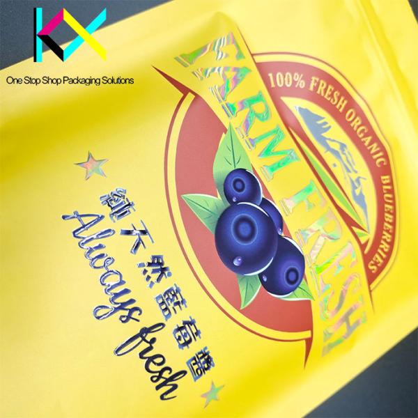 Resealable Small Plastic Pouch Bags With Aluminum Foil And Spot UV Printed