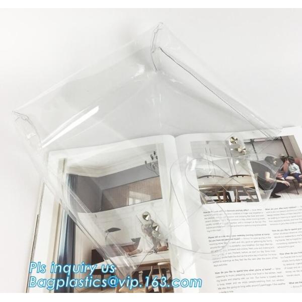 Tote Bags PVC Beach Lash Package Tote Shoulder Bag with Interior Pocket, Waterproof Semi-clear Tote Bags Stripe PVC Shou