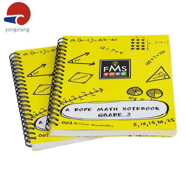 Yellow Spiral Bound Daily Planner Glossy Covers Business Notebook Planner A5
