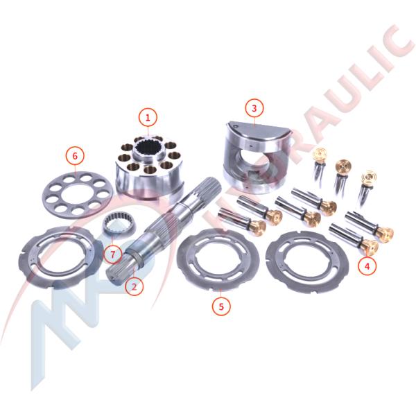 Linde Series Hydraulic Parts Hydraulic Pump cylinder block piston shoe