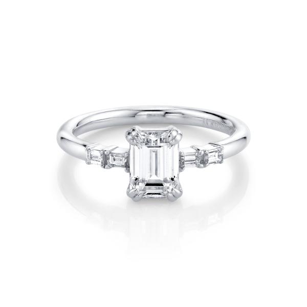 Pure Gold Wedding Natural Diamond Ring Wedding Solid 14k / 18k Gold