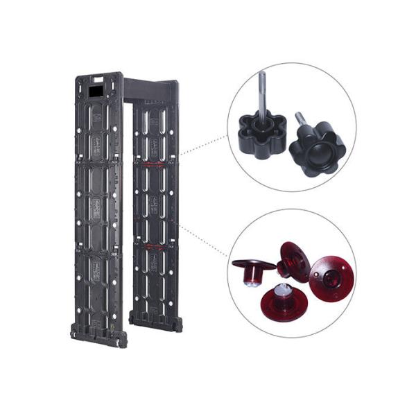 255 Sensitivity Level Portable Metal Detector Body Scanner With 24 Zones