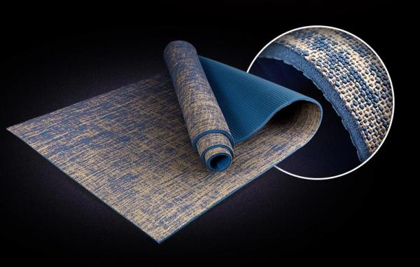 Ningbo Virson Super quality stylish custom pvc jute yoga mat.fym mat.fitness  mat