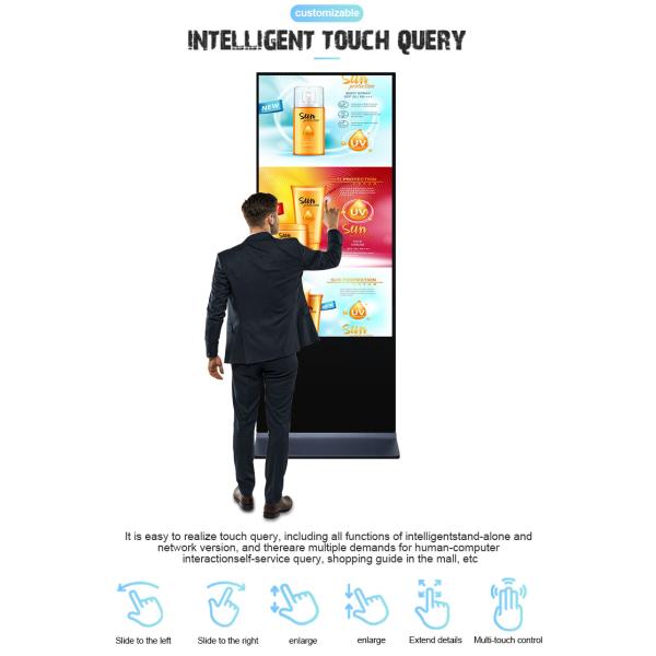 4K Ultra HD Interactive Display with Cloud-Based CMS and Energy-Efficient LED for Digital Signage and LCD Advertising Player