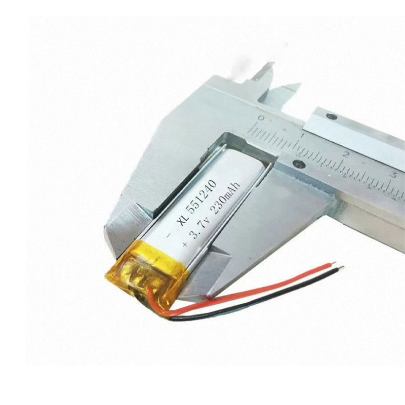 551240 Lithium Polymer Battery 3.7V 230mAh Rechargeable Li-Po Cell for Laser Pointers Laser Rangefinders
