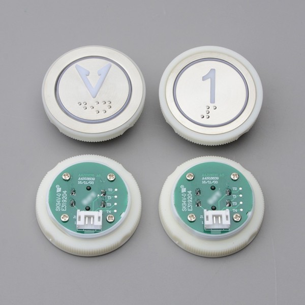 Elevator Push Button Customise Various Shapes Sizes Materials Stainless Steel Modern for Villa & Hotel Use