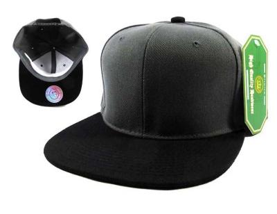 Blank Acrylic Wool Snapback Baseball Caps Woven Label 7 Hole Plastic Closure