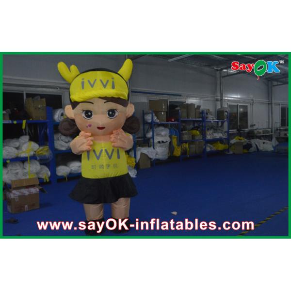 Ткань Оксфорда размера милой девушки характеров 3m украшения раздувной живейшая большая