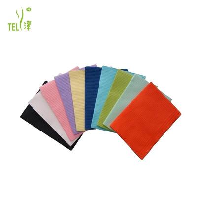 Waterproof 1 Ply Film Disposable Dental Bibs For Dentist Use