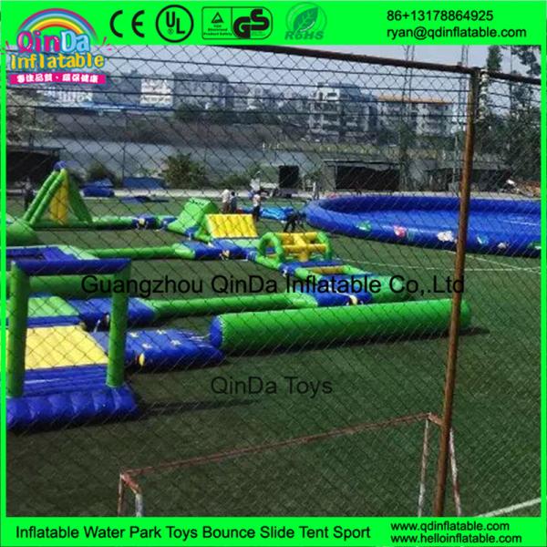 Guangzhou Qinda Water Park Games Projects / Inflatable Aqua Park Equipment With TUV Certification