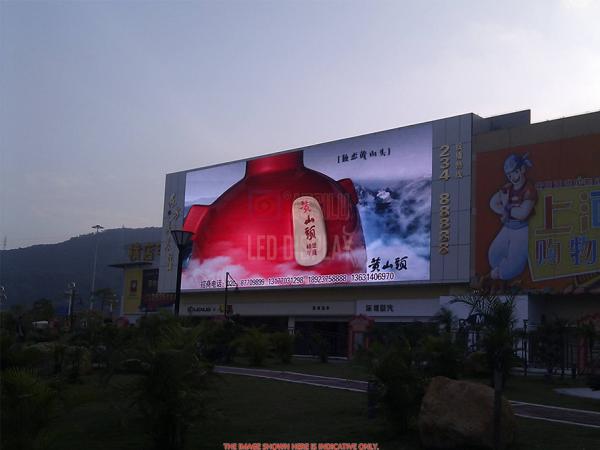 P10mm Outdoor Front Service Led Display SMD3535 & DIP346 Digital Advertising Screen