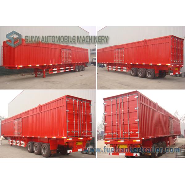 60 Cubic Heavy Duty Van Semi Trailer 3 Axles Box Semi Trailer 50T