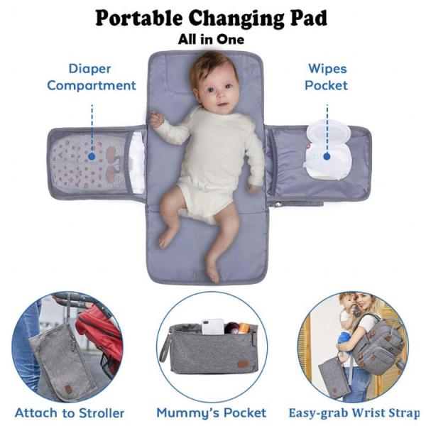 Oxford Newest Fashionable Baby Diaper Backpack Eco Friendly Multifunctional Custom Diaper Bag