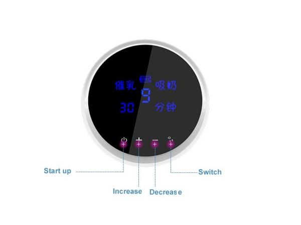 WinnerCare Electric Breast Pump LED display Two motor free to change 9 levels adjustable breast feeding suction pump