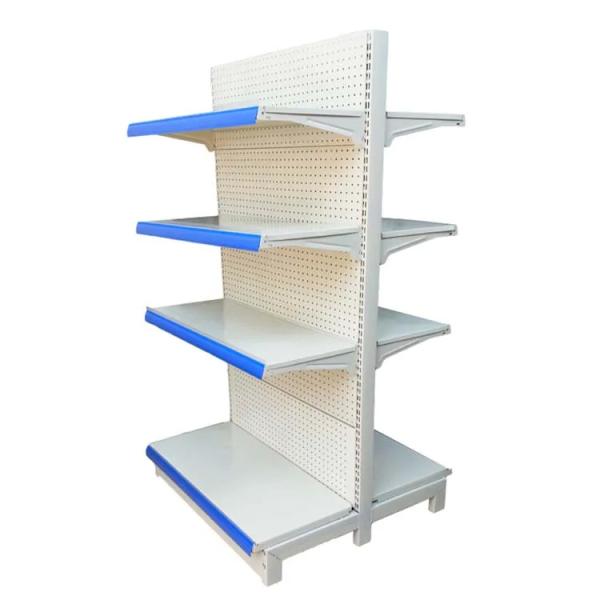 Factory Customized Color Size Logo white wall shelves gandola shelves light duty pharmacy medical store shelf