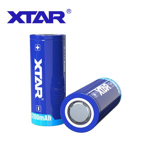 18.72Wh Car Audio Lithium 10A Low Internal Resistance  Xtar 26650 5200mah