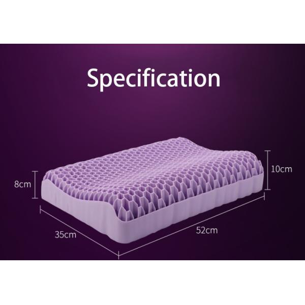 Custom 3D TPE Pressure Relief Gel Cooling Sleeping Pillow for Sale 3.5kg Rectangle