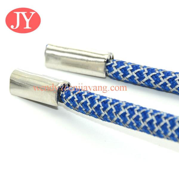 jiayang Nickle free and lead free hot sale metal aglets shoelace with custom logo